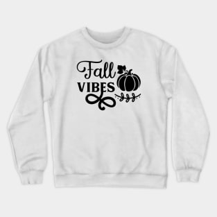 Fall Vibes Simple Lettering Crewneck Sweatshirt